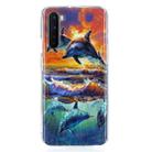 For OnePlus Nord Painted Pattern TPU Protective Case(Sunset Dolphin) - 2