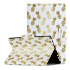For Amazon Fire HD 10 (2017) Painted Pattern Horizontal Flip Leather Case with Holder(Pineapple) - 1