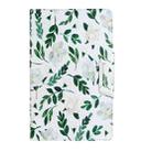 For Amazon Fire HD 10 (2017) Painted Pattern Horizontal Flip Leather Case with Holder(White Flower Leaves) - 2