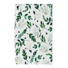 For Amazon Fire HD 10 (2017) Painted Pattern Horizontal Flip Leather Case with Holder(White Flower Leaves) - 3