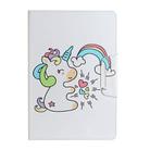 For Amazon Fire HD 8 (2020) Painted Pattern Horizontal Flip Leather Case with Holder(Sideways Unicorn) - 1