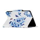 For Amazon Fire HD 8 (2017) Painted Pattern Horizontal Flip Leather Case with Holder(Blue and White Porcelain Butterfly) - 3