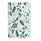 For Amazon Fire HD 8 (2017) Painted Pattern Horizontal Flip Leather Case with Holder(White Flower Leaves) - 2