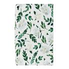 For Amazon Fire HD 8 (2017) Painted Pattern Horizontal Flip Leather Case with Holder(White Flower Leaves) - 3