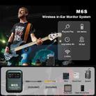 M6S Stereo Wireless In-Ear Monitor System 2.4G Transmitter & Receiver(Black) - 2