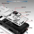 For Samsung Galaxy S25 Ultra 5G Sliding Camshield TPU Hybrid PC Phone Case with Holder(White+Black) - 2
