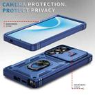 For Samsung Galaxy S25 Ultra 5G Sliding Camshield TPU Hybrid PC Phone Case with Holder(Navy Blue) - 3
