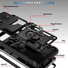 For Samsung Galaxy S25 Ultra 5G Sliding Camshield TPU Hybrid PC Phone Case with Holder(Black) - 2