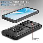 For Samsung Galaxy S25 Ultra 5G Sliding Camshield TPU Hybrid PC Phone Case with Holder(Black) - 3
