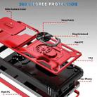 For Samsung Galaxy S25 Ultra 5G Sliding Camshield TPU Hybrid PC Phone Case with Holder(Red+Black) - 2