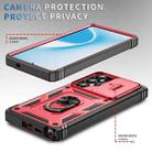 For Samsung Galaxy S25 Ultra 5G Sliding Camshield TPU Hybrid PC Phone Case with Holder(Red+Black) - 3