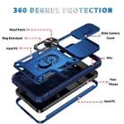 For Samsung Galaxy S25+ 5G Sliding Camshield TPU Hybrid PC Phone Case with Holder(Navy Blue) - 2