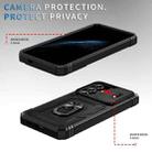 For Samsung Galaxy S25+ 5G Sliding Camshield TPU Hybrid PC Phone Case with Holder(Black) - 3