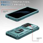 For Samsung Galaxy S25+ 5G Sliding Camshield TPU Hybrid PC Phone Case with Holder(Green) - 3