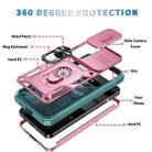 For Samsung Galaxy S25 5G Sliding Camshield TPU Hybrid PC Phone Case with Holder(Pink+Green) - 2