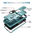 For Samsung Galaxy S25 5G Sliding Camshield TPU Hybrid PC Phone Case with Holder(Green) - 2