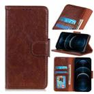 For iPhone 12 Pro MaX Napa Texture Horizontal Flip Leather Case with Holder & Card Slot & Wallet(Brown) - 1