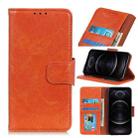 For iPhone 12 / 12 Pro Napa Texture Horizontal Flip Leather Case with Holder & Card Slot & Wallet(Orange) - 1