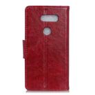 For LG Q70 Napa Texture Horizontal Flip Leather Case with Holder & Card Slot & Wallet(Red) - 3