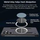For Samsung Galaxy S23 Ultra 5G All-inclusive Lens Frameless Graphene Cooling Phone Case(Navy Blue) - 3