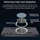 For Samsung Galaxy S23+ 5G All-inclusive Lens Frameless Graphene Cooling Phone Case(Navy Blue) - 3