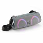 T&G TG676 30W Music Battle Drum Portable Strap Bluetooth Speaker with RGB Light(Grey) - 1