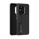 For Honor 300 Pro ABEEL 6D Micro Relief Phone Case(Carbon Fiber Black) - 1