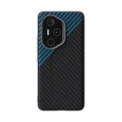 For Honor 300 Pro ABEEL C Carbon Fiber Series 6D Micro Relief Phone Case(Black Blue) - 2