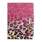 For Huawei MediaPad T5 Painted Pattern Horizontal Flip Leather Case with Holder(Leopard Powder Sand) - 2