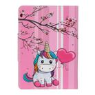 For Huawei MediaPad T5 Painted Pattern Horizontal Flip Leather Case with Holder(Sakura Unicorn) - 3