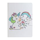 For Huawei MediaPad T5 Painted Pattern Horizontal Flip Leather Case with Holder(Sideways Unicorn) - 2