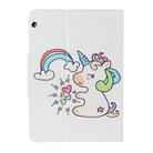 For Huawei MediaPad T5 Painted Pattern Horizontal Flip Leather Case with Holder(Sideways Unicorn) - 3