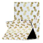 For Huawei MediaPad T3 10 Painted Pattern Horizontal Flip Leather Case with Holder(Pineapple) - 1