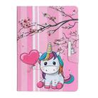 For Huawei MediaPad T3 10 Painted Pattern Horizontal Flip Leather Case with Holder(Sakura Unicorn) - 2