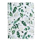For Huawei MediaPad T3 10 Painted Pattern Horizontal Flip Leather Case with Holder(White Flower Leaves) - 2