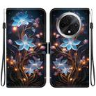 For OPPO A3 Pro 5G / K12X 5G Crystal Texture Colored Drawing Leather Phone Case(Little Lantern Flower) - 1