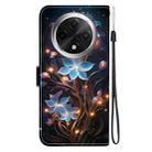 For OPPO A3 Pro 5G / K12X 5G Crystal Texture Colored Drawing Leather Phone Case(Little Lantern Flower) - 3