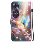 For OPPO A60 4G Crystal Texture Colored Drawing Leather Phone Case(Butterfly Love Flower) - 3