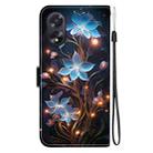 For OPPO A38 4G / A18 Crystal Texture Colored Drawing Leather Phone Case(Little Lantern Flower) - 3