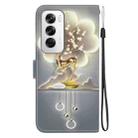 For OPPO Reno12 5G Global Crystal Texture Colored Drawing Leather Phone Case(Sika Deer) - 3