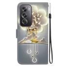 For OPPO Reno12 Pro 5G Global Crystal Texture Colored Drawing Leather Phone Case(Sika Deer) - 3