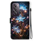 For OPPO Reno12 Pro 5G Global Crystal Texture Colored Drawing Leather Phone Case(Little Lantern Flower) - 3