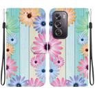 For OPPO Reno12 Pro 5G Global Crystal Texture Colored Drawing Leather Phone Case(Sunflowers) - 1