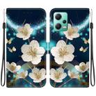 For Redmi Note 12 5G / Poco X5 Crystal Texture Colored Drawing Leather Phone Case(Magnolia) - 1