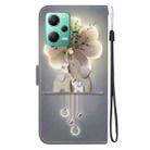 For Redmi Note 12 5G / Poco X5 Crystal Texture Colored Drawing Leather Phone Case(Elephants) - 3
