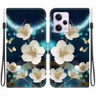 For Redmi Note 12 Pro / Poco X5 Pro Crystal Texture Colored Drawing Leather Phone Case(Magnolia) - 1