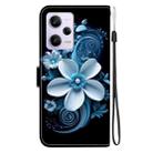 For Redmi Note 12 Pro / Poco X5 Pro Crystal Texture Colored Drawing Leather Phone Case(Black Orchid) - 3