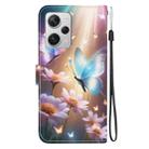 For Redmi Note 12 Pro+ 5G Crystal Texture Colored Drawing Leather Phone Case(Butterfly Love Flower) - 3