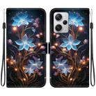 For Redmi Note 12 Pro+ 5G Crystal Texture Colored Drawing Leather Phone Case(Little Lantern Flower) - 1