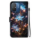 For Redmi 12C / 11A Crystal Texture Colored Drawing Leather Phone Case(Little Lantern Flower) - 3